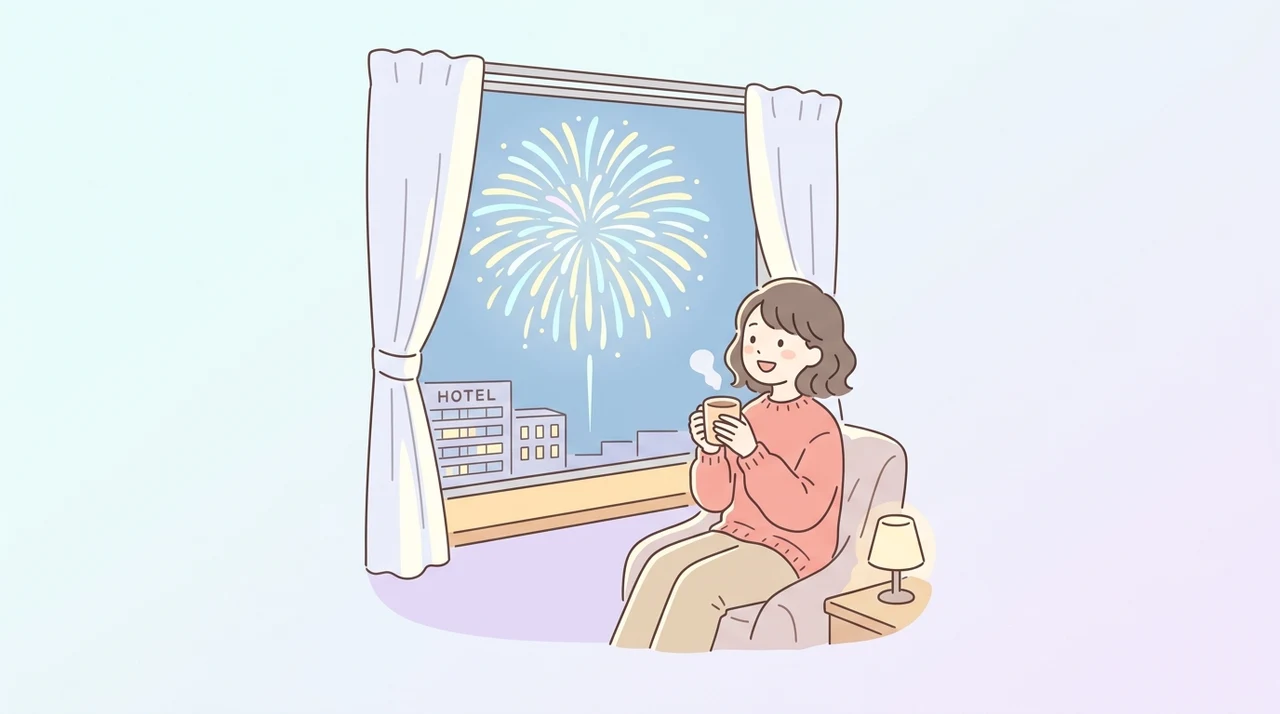 ホテルの部屋から花火を鑑賞するメリット5つ