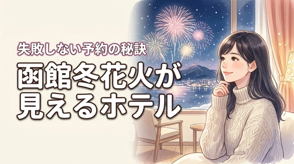 【特等席】函館の冬の花火が見えるホテル厳選！部屋選びで失敗しない予約の秘訣
