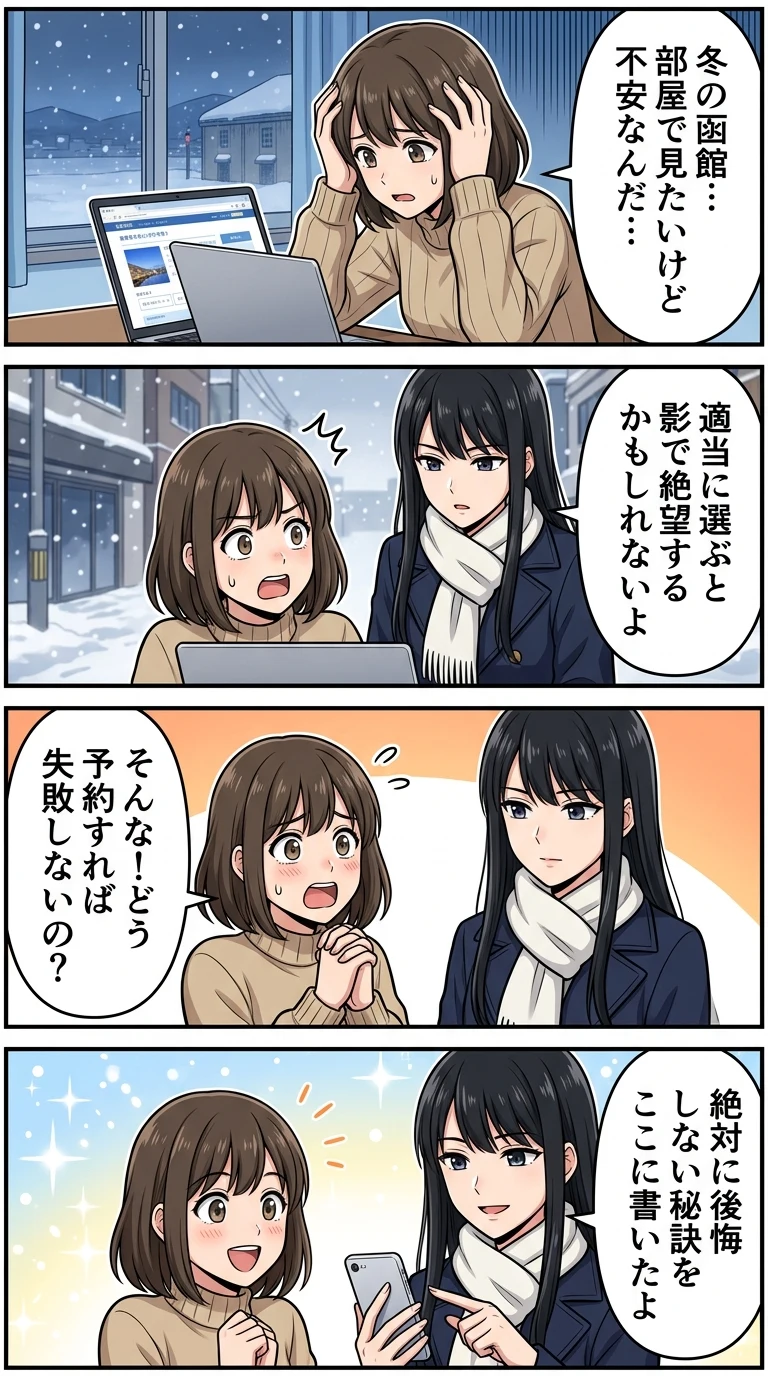 函館 冬 花火 見える ホテル