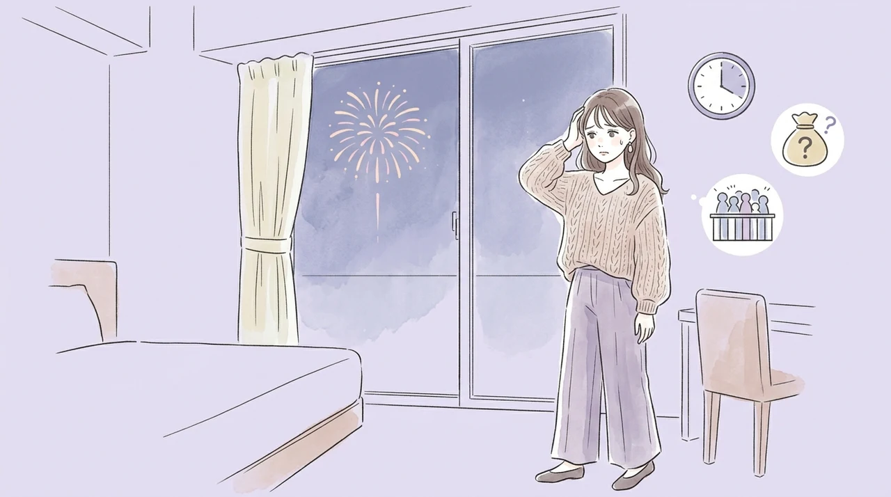 ホテルで花火を見るデメリット3つ