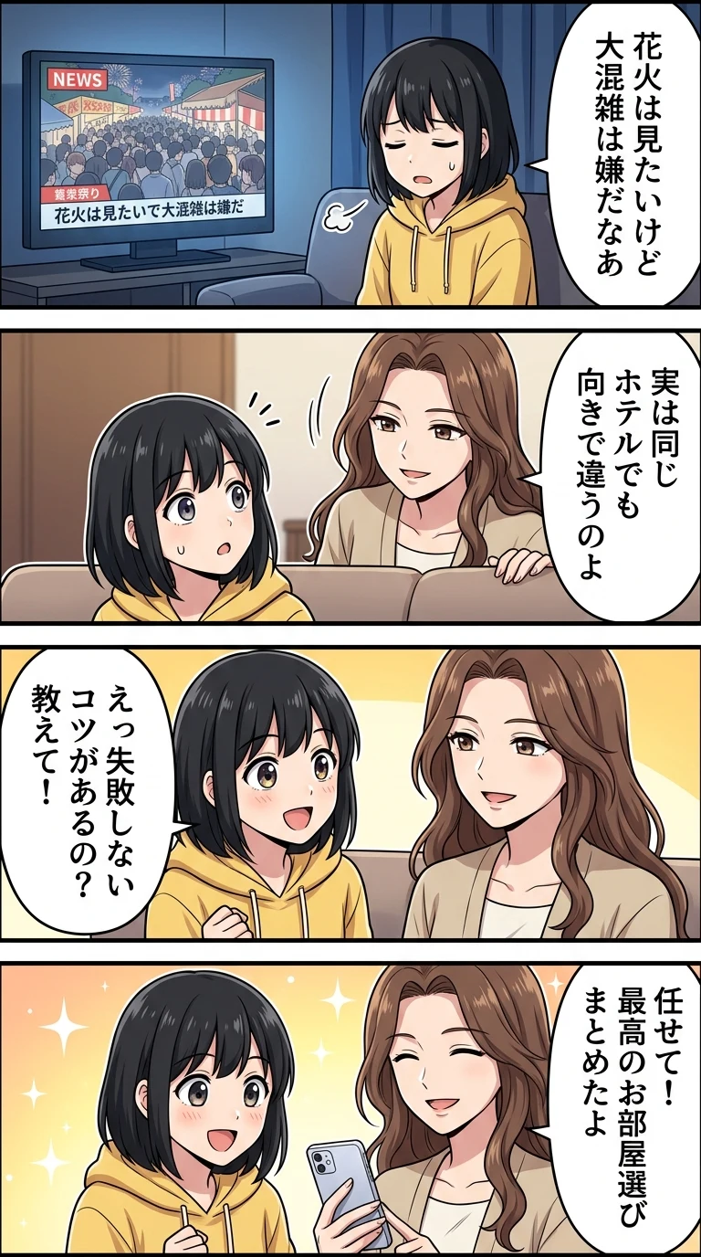 みなとみらい花火 見えるホテル