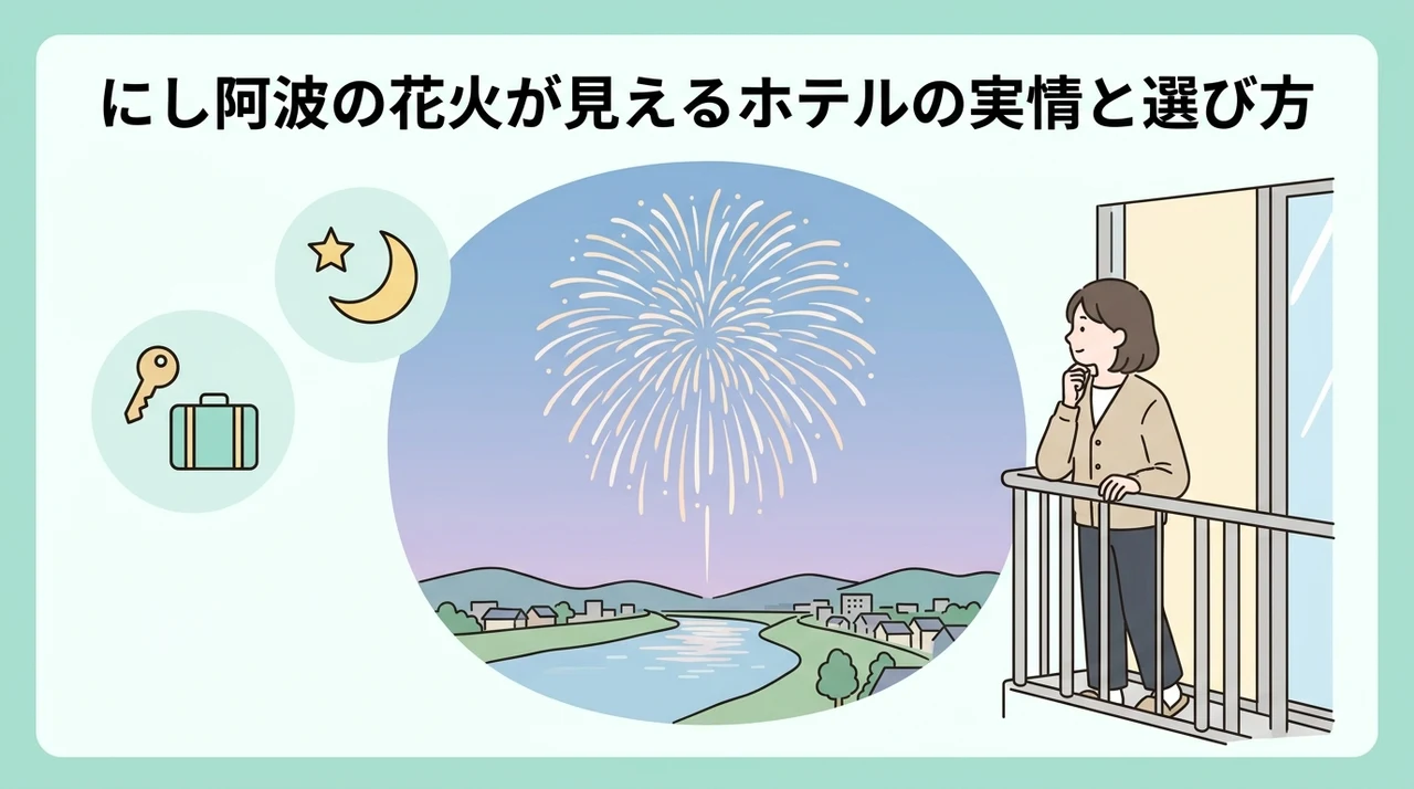 にし阿波の花火が見えるホテルの実情と選び方