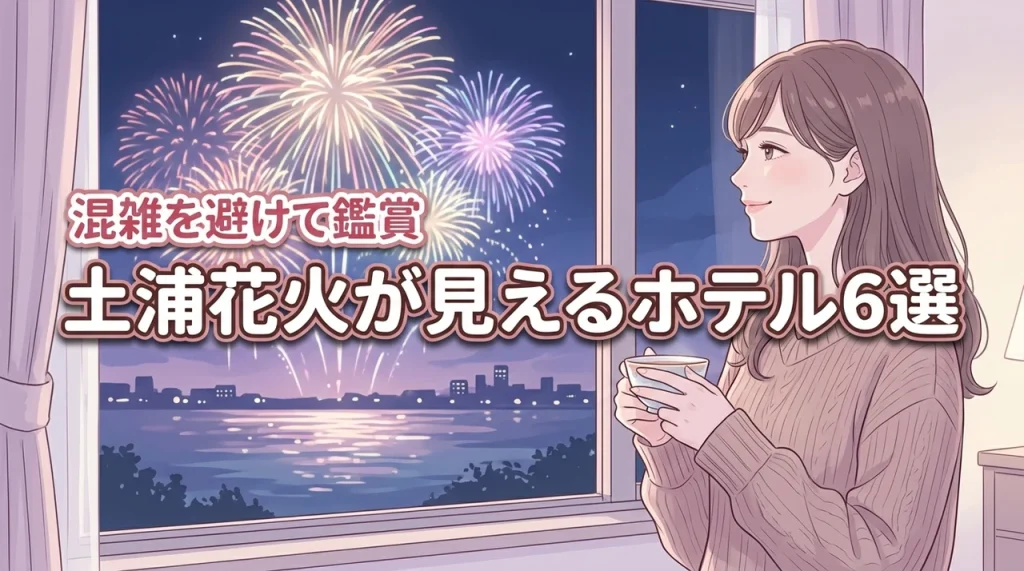土浦花火が見えるホテルおすすめ6選！混雑を避けて鑑賞できる宿泊予約のコツ