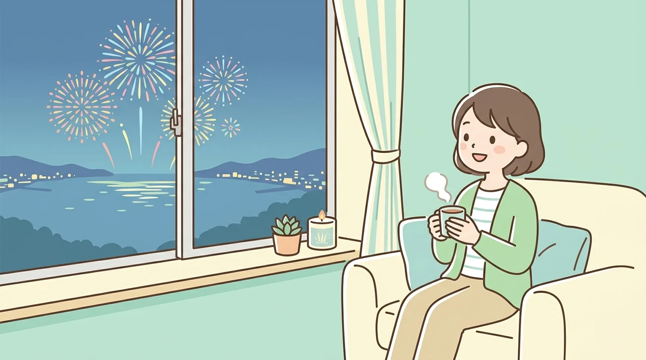 関門海峡花火を見える部屋で楽しむメリット