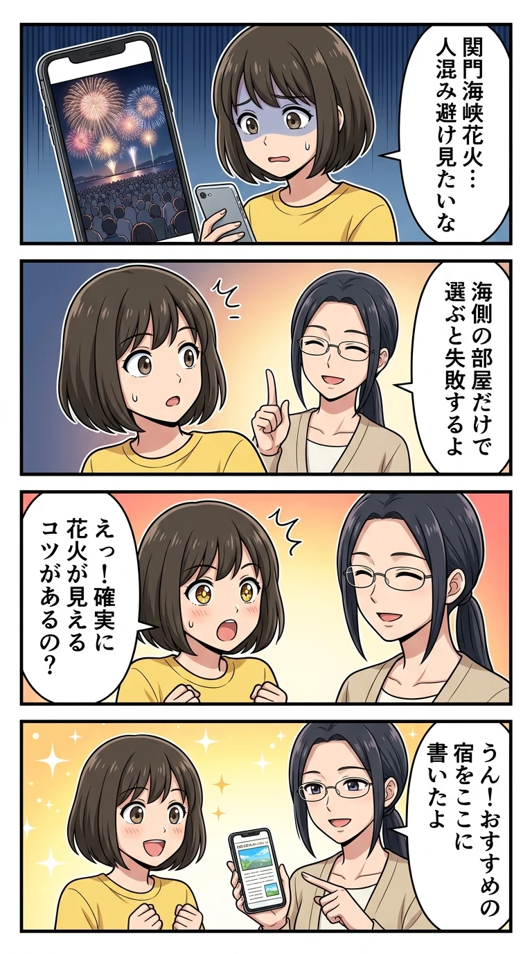 関門海峡花火 見えるホテル