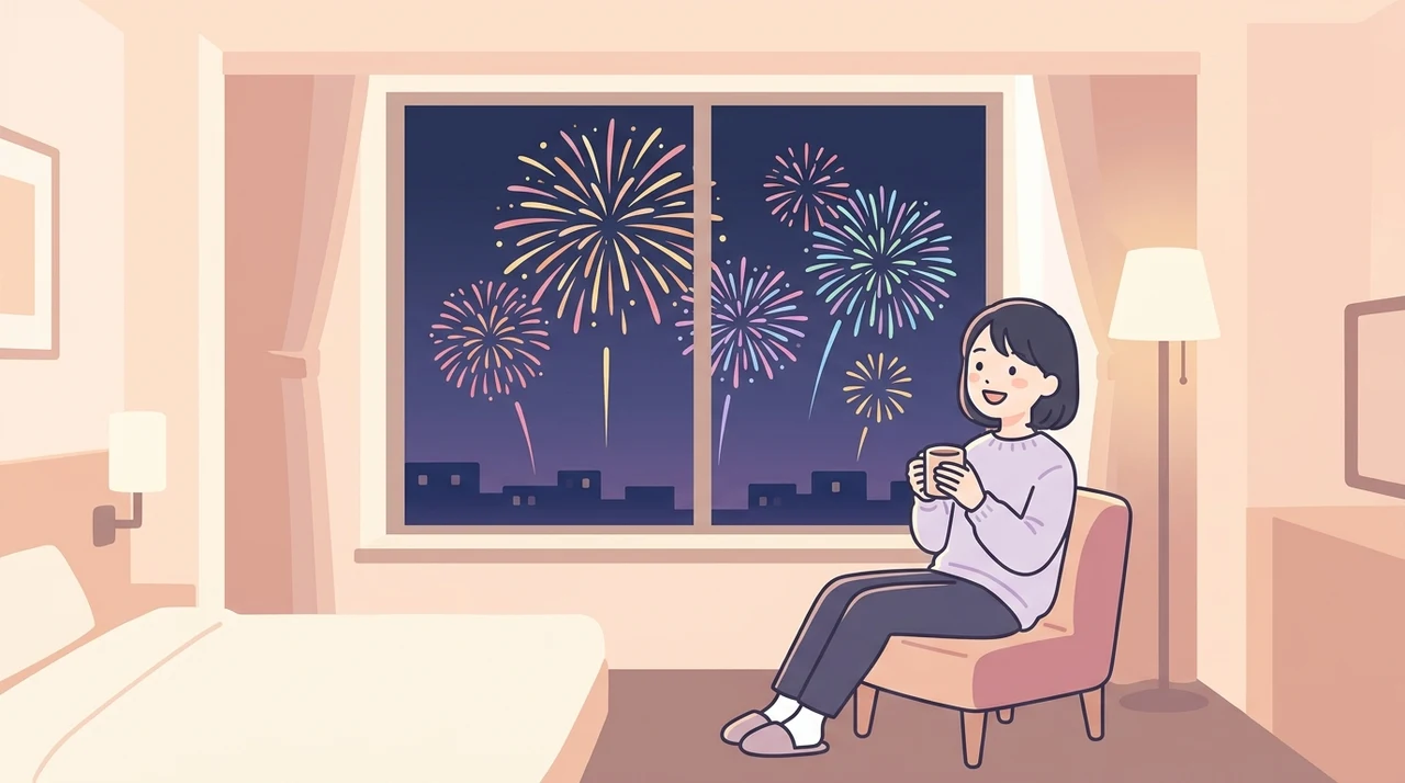 ホテルから高崎花火を鑑賞するメリット5つ