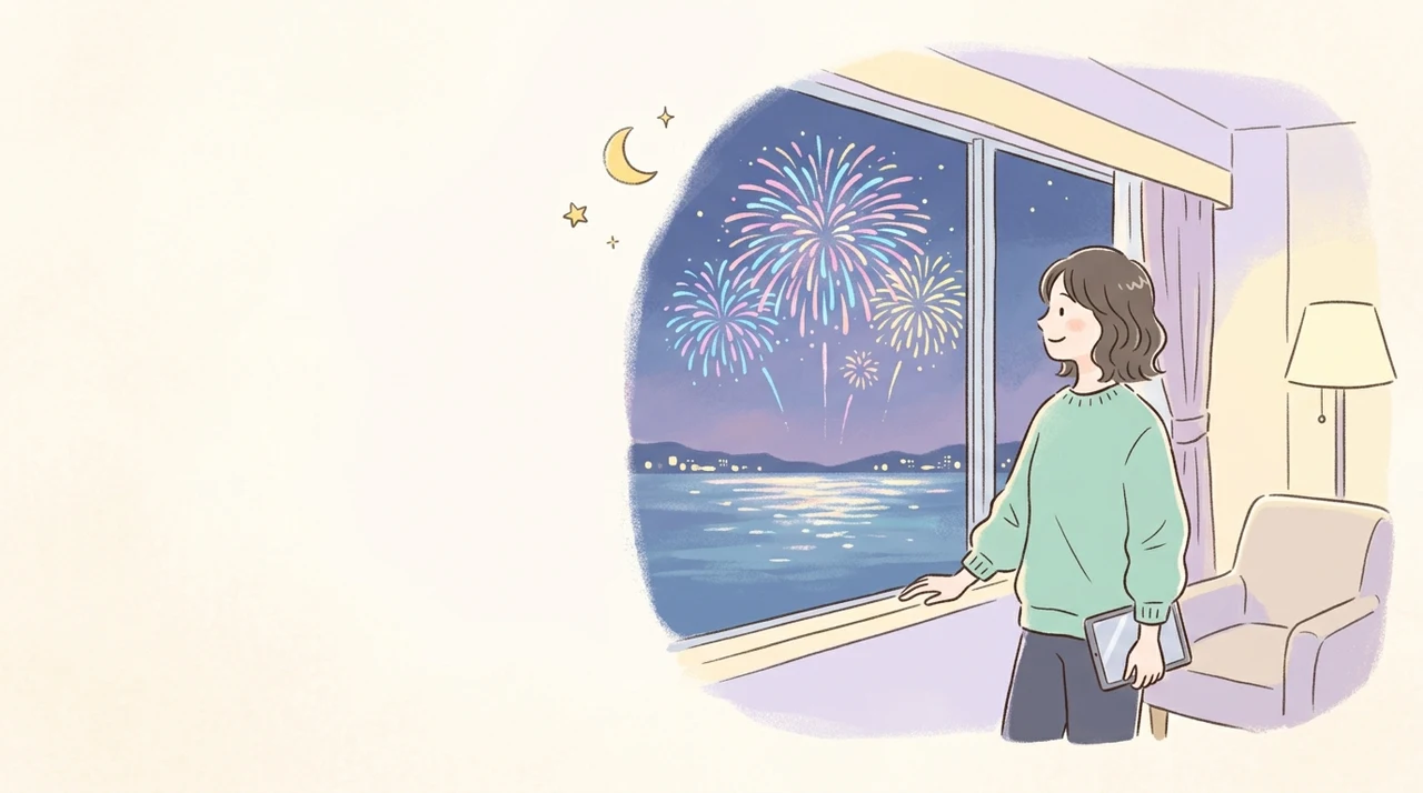 花火が見える部屋を確実に予約するコツ