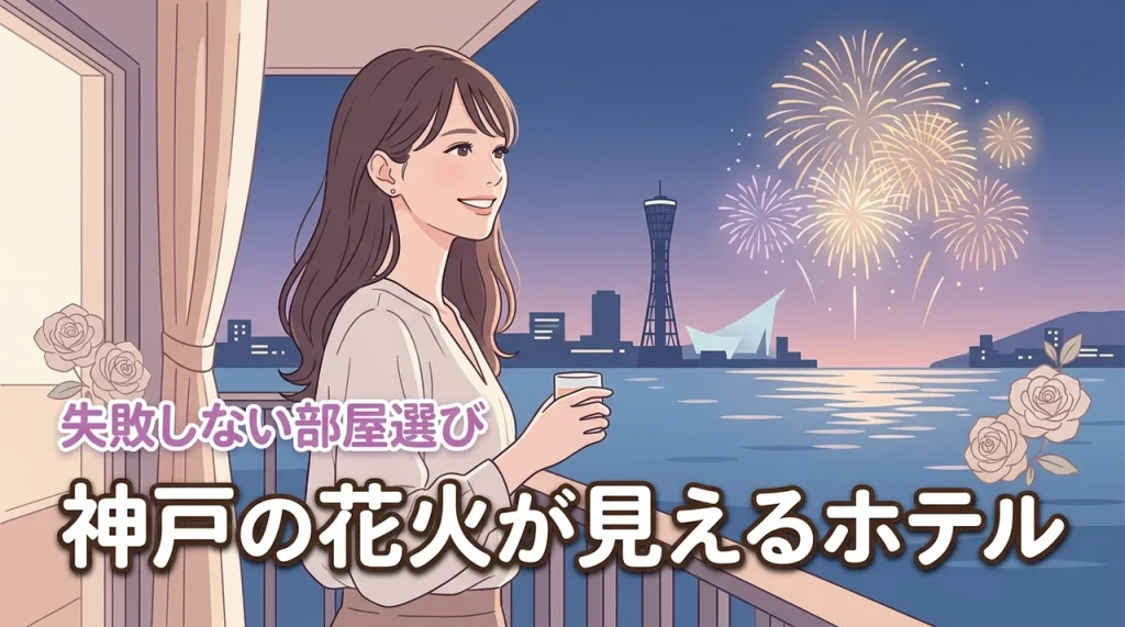 混雑回避！神戸の花火が見えるホテルはどこ？失敗しない部屋選びのコツも解説