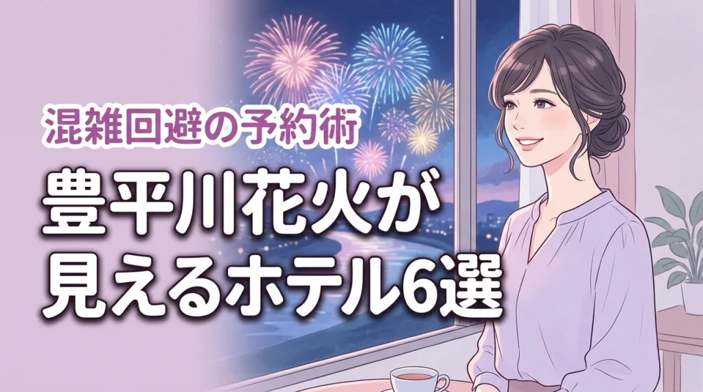 豊平川花火が見えるホテルおすすめ6選！混雑を避ける予約のコツと注意点を解説