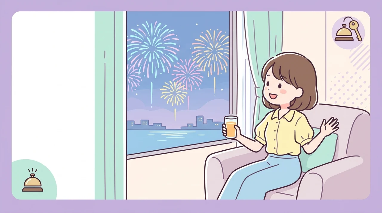 ホテルから花火を鑑賞するメリット5つ