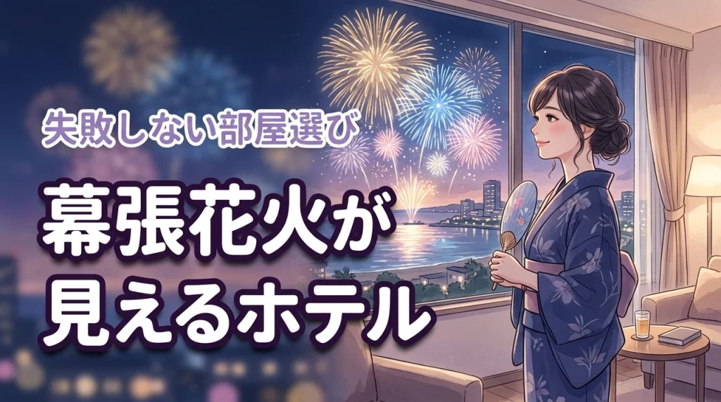 【特等席】幕張花火が見えるホテル予約術！専用プランや失敗しない部屋の選び方