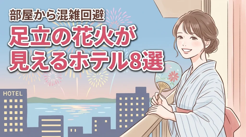 足立の花火が見えるホテル8選！部屋から鑑賞して帰りの大混雑を回避しよう