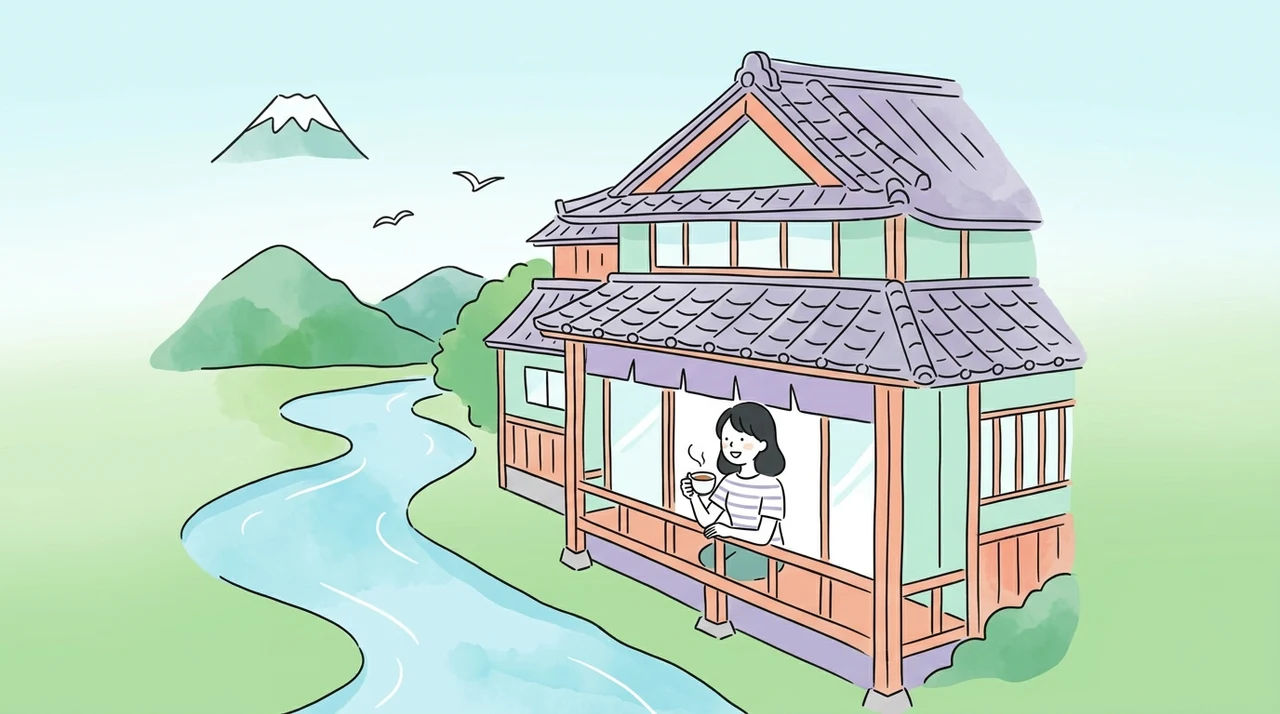 川沿いの宿に泊まるメリット