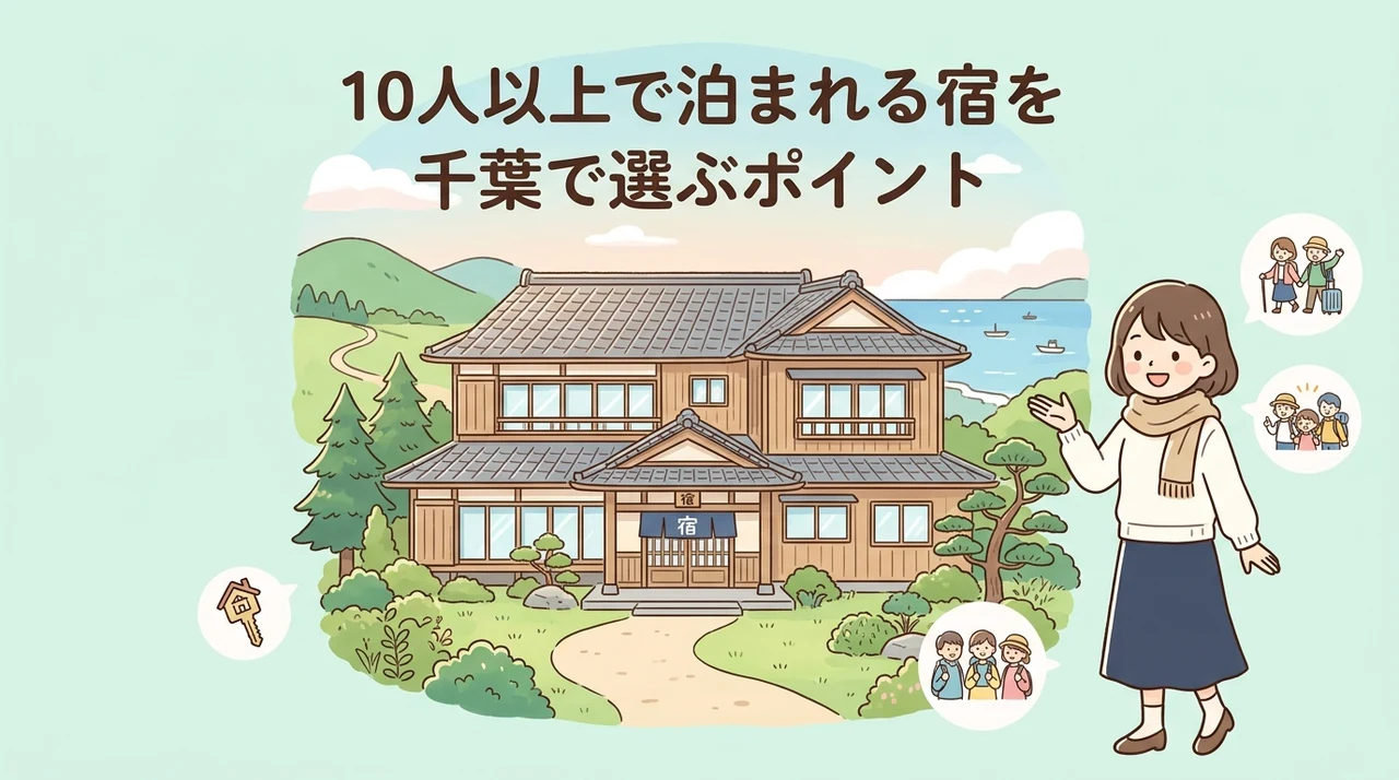 10人以上で泊まれる宿を千葉で選ぶポイント