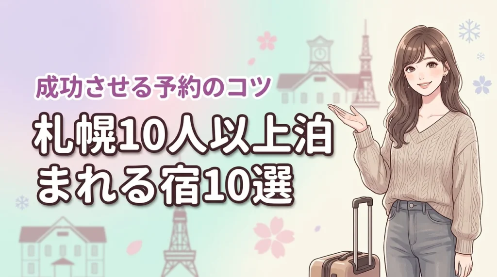 札幌で10人以上で泊まれる宿おすすめ10選！大人数旅行を成功させる予約のコツ