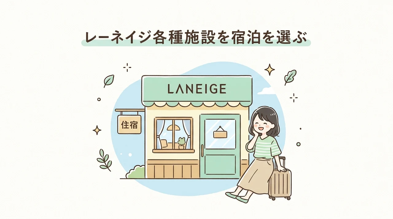 宿泊先として選ぶラネージュの各施設