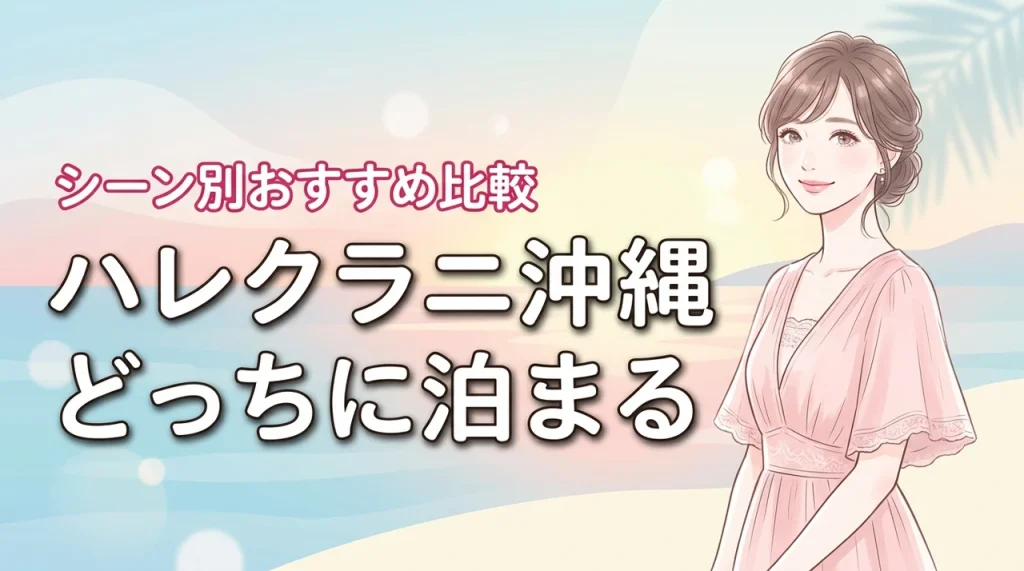 ハレクラニ沖縄のサンセットウイングとビーチフロントはどっち？利用シーン別おすすめ