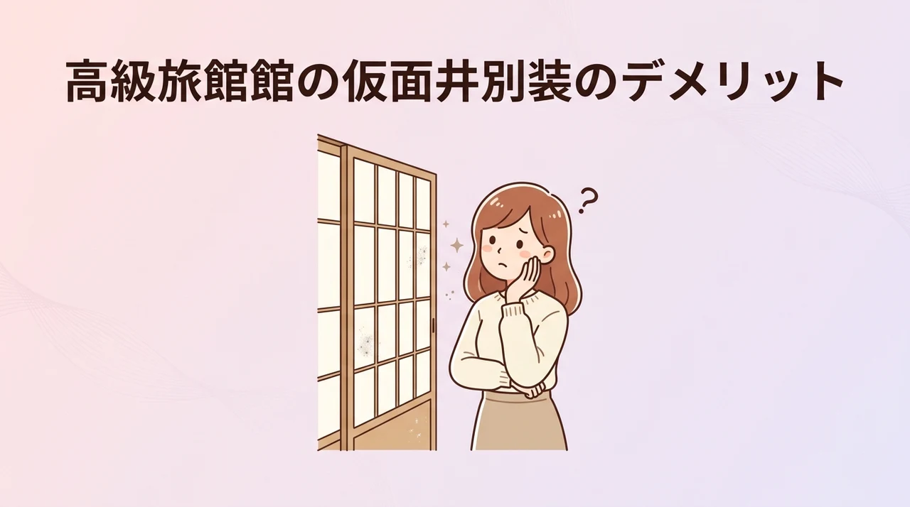 高級旅館である亀の井別荘のデメリット