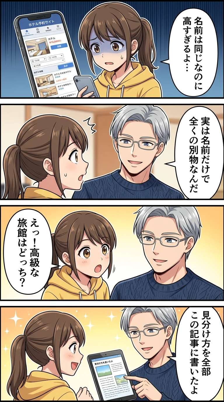 亀の井別荘 亀の井ホテル 違い