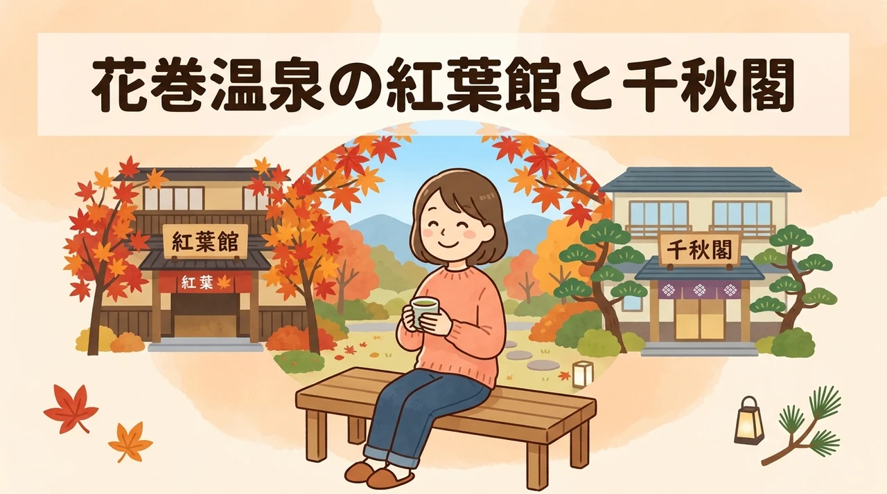 花巻温泉の紅葉館と千秋閣の主な違いを比較