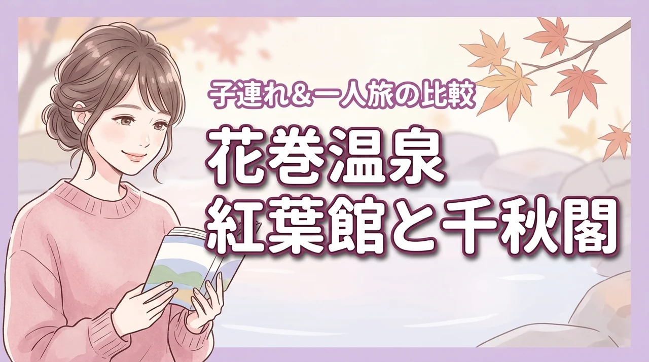 花巻温泉で紅葉館と千秋閣の違いは何?子連れや一人旅で失敗しない選び方を解説