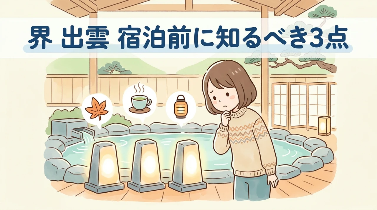 界 出雲に宿泊する3つのデメリット