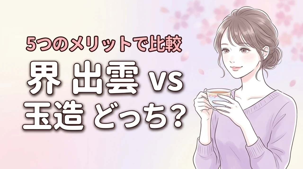界 出雲と界 玉造はどっちがおすすめ？5つのメリットと3つのデメリットを徹底比較