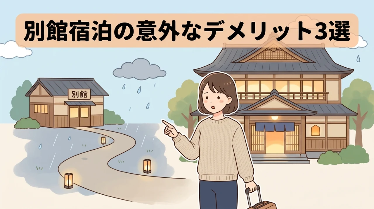 別館に宿泊するデメリット3つ