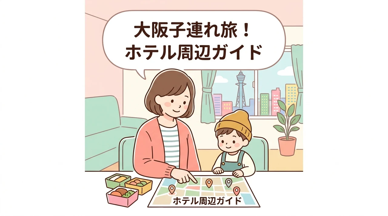 ファミリー宿泊に役立つ大阪のホテル周辺の実用情報
