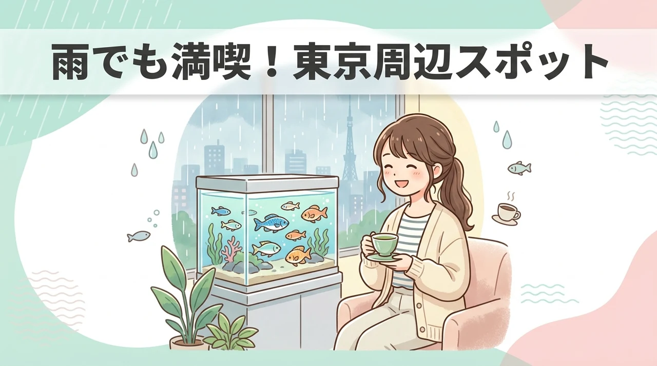 雨の日も楽しい東京の周辺スポット