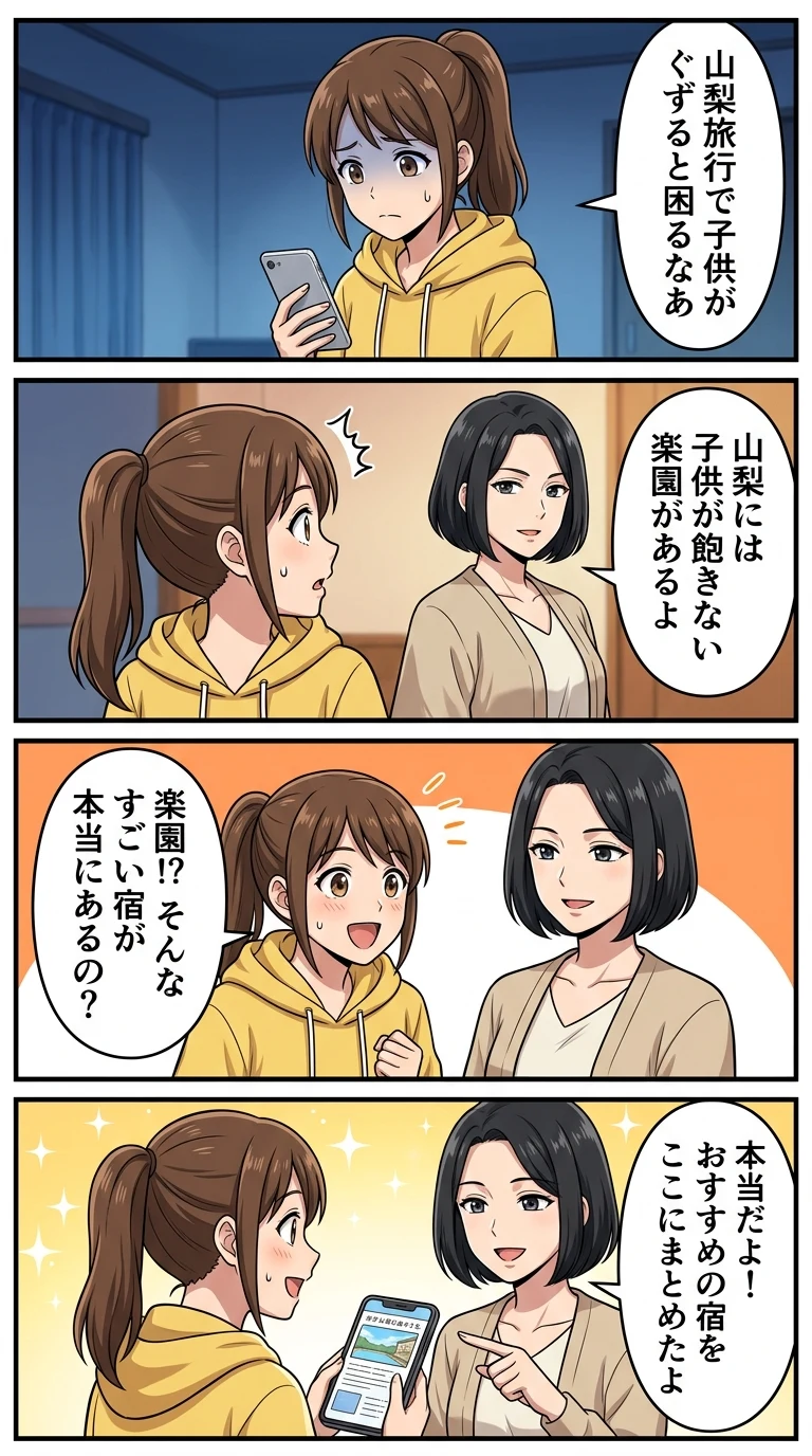 キッズスペースがすごいホテル 山梨