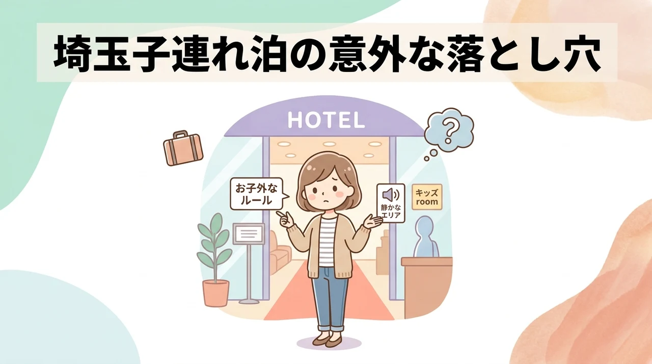 子連れで埼玉のホテルに泊まるデメリット