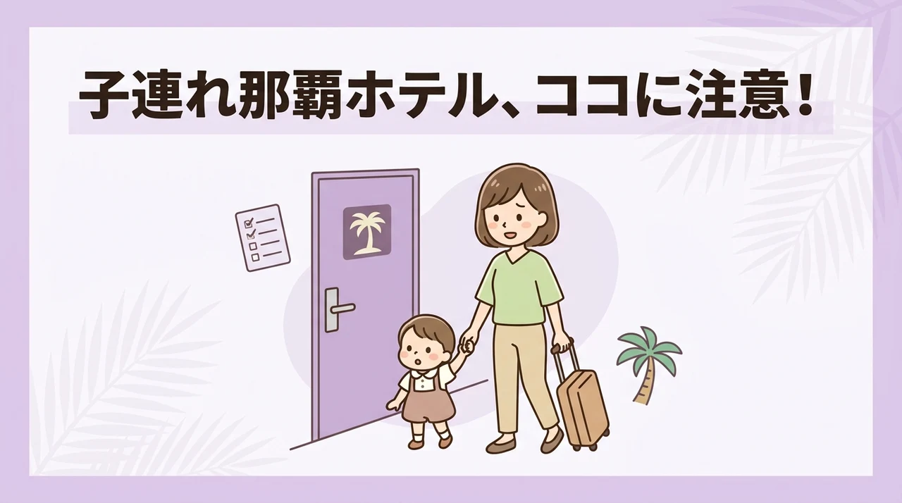 子連れで那覇のホテルに泊まる際の注意点