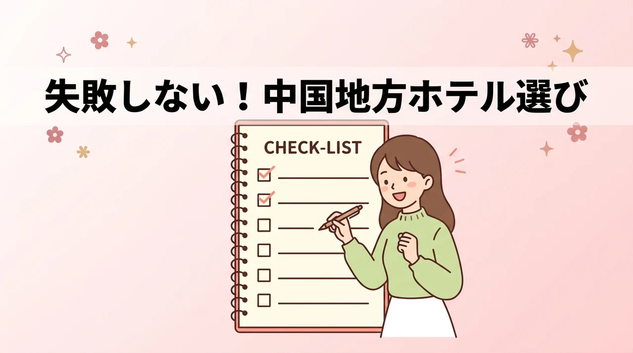 中国地方でのホテル選びに役立つチェックリスト