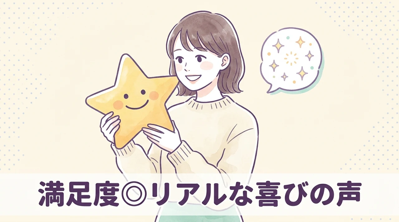 満足度の高い良い口コミ