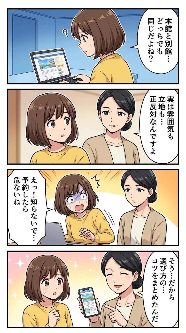 湯快リゾート下呂本館と別館 どっちが良い