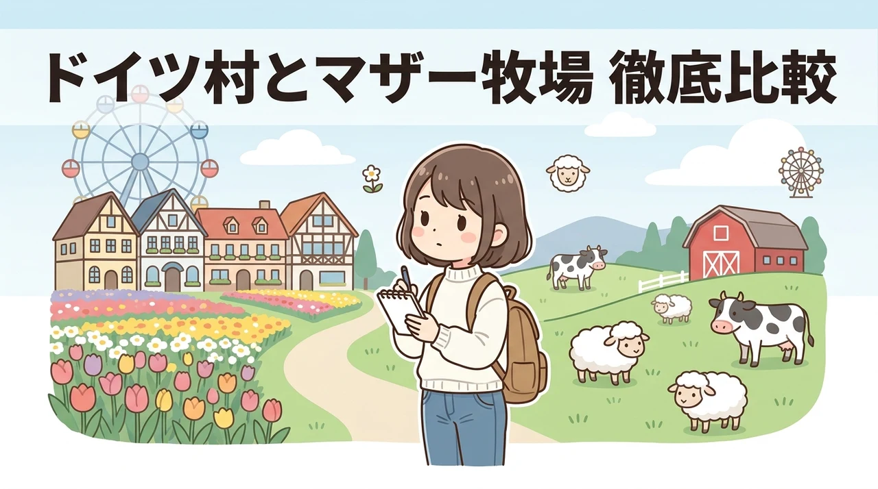 東京ドイツ村とマザー牧場どっちが良い?目的別で比較