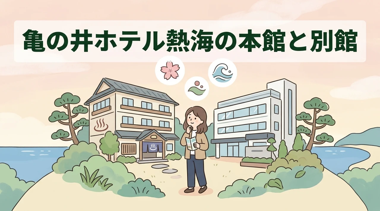 亀の井ホテル熱海の本館と別館の違いを徹底比較