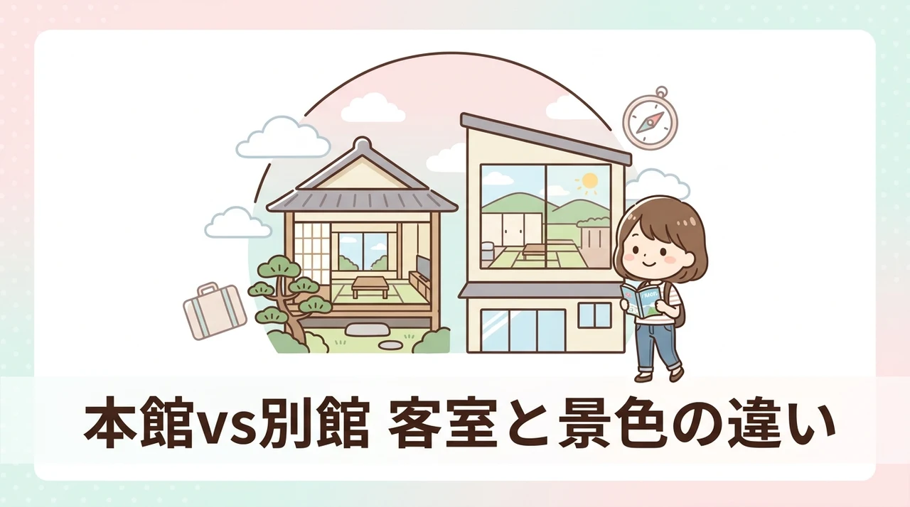 本館と別館の客室タイプや眺望の違い