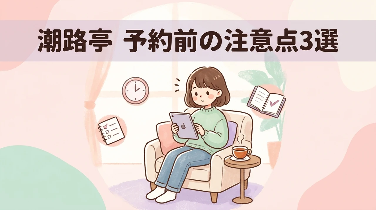 潮路亭を予約する前に知るべき注意点3つ