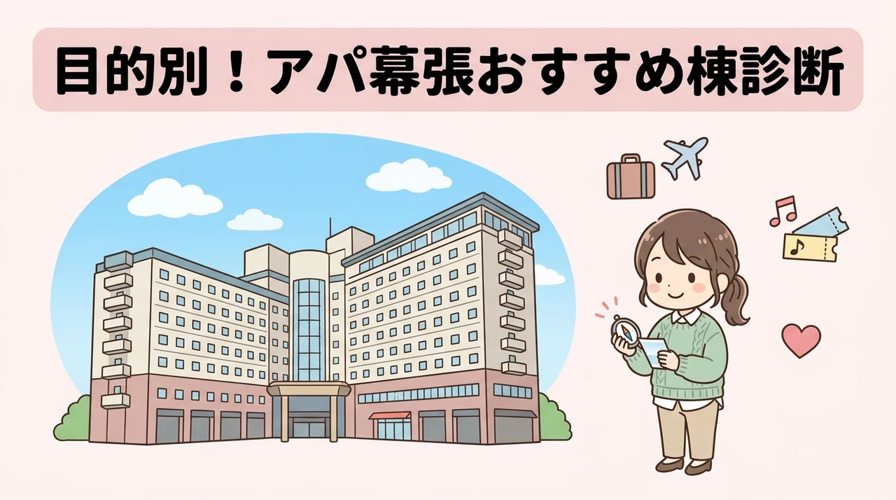 目的別のアパホテル幕張のおすすめ棟診断