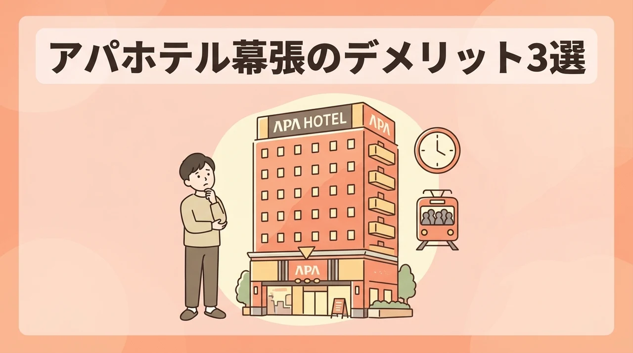 アパホテル幕張に宿泊するデメリット3つ