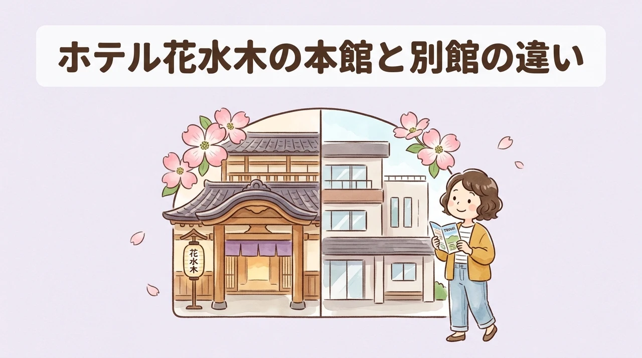 ホテル花水木の本館と別館の違いを徹底比較