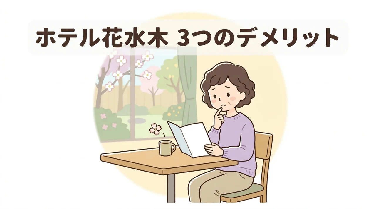 ホテル花水木の予約前に知りたいデメリット3つ