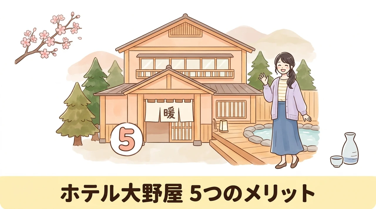 ホテル大野屋に宿泊する5つのメリット