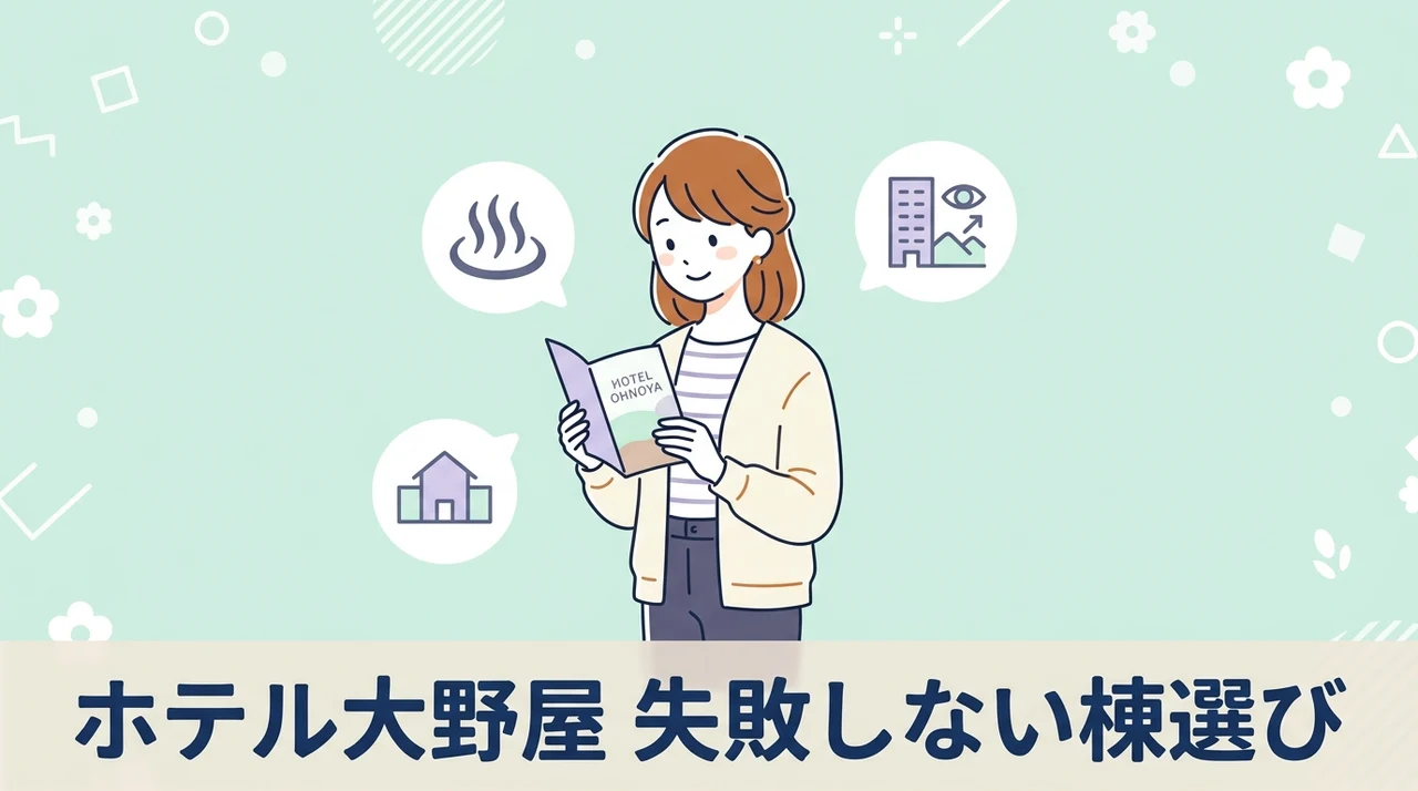 ホテル大野屋で失敗しない棟の選び方