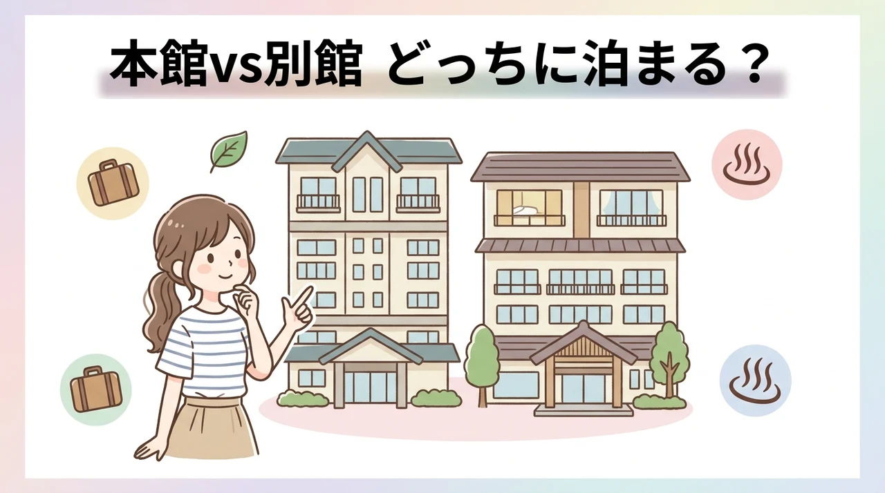 秋保グランドホテル本館と別館の違いを徹底比較