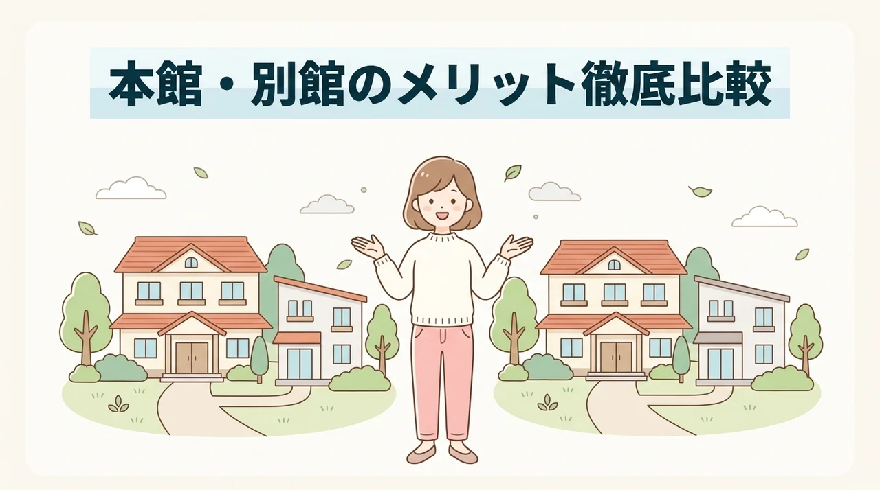 快適な滞在を実現する本館と別館のメリット