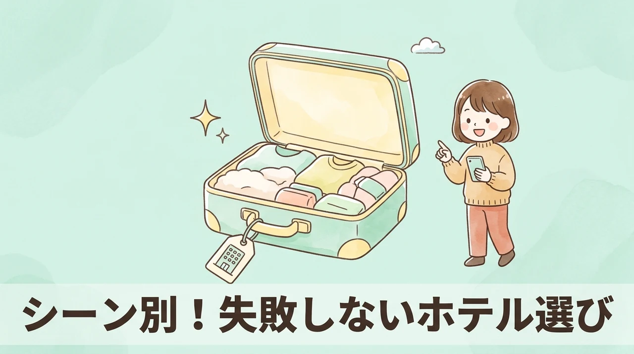 利用シーン別の最適なホテルの選び方