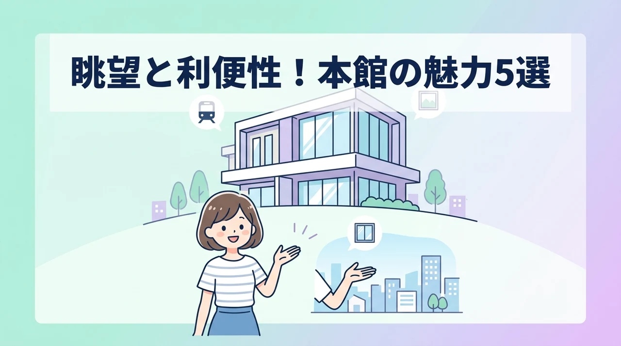 利便性と眺望に優れた本館のメリット5つ
